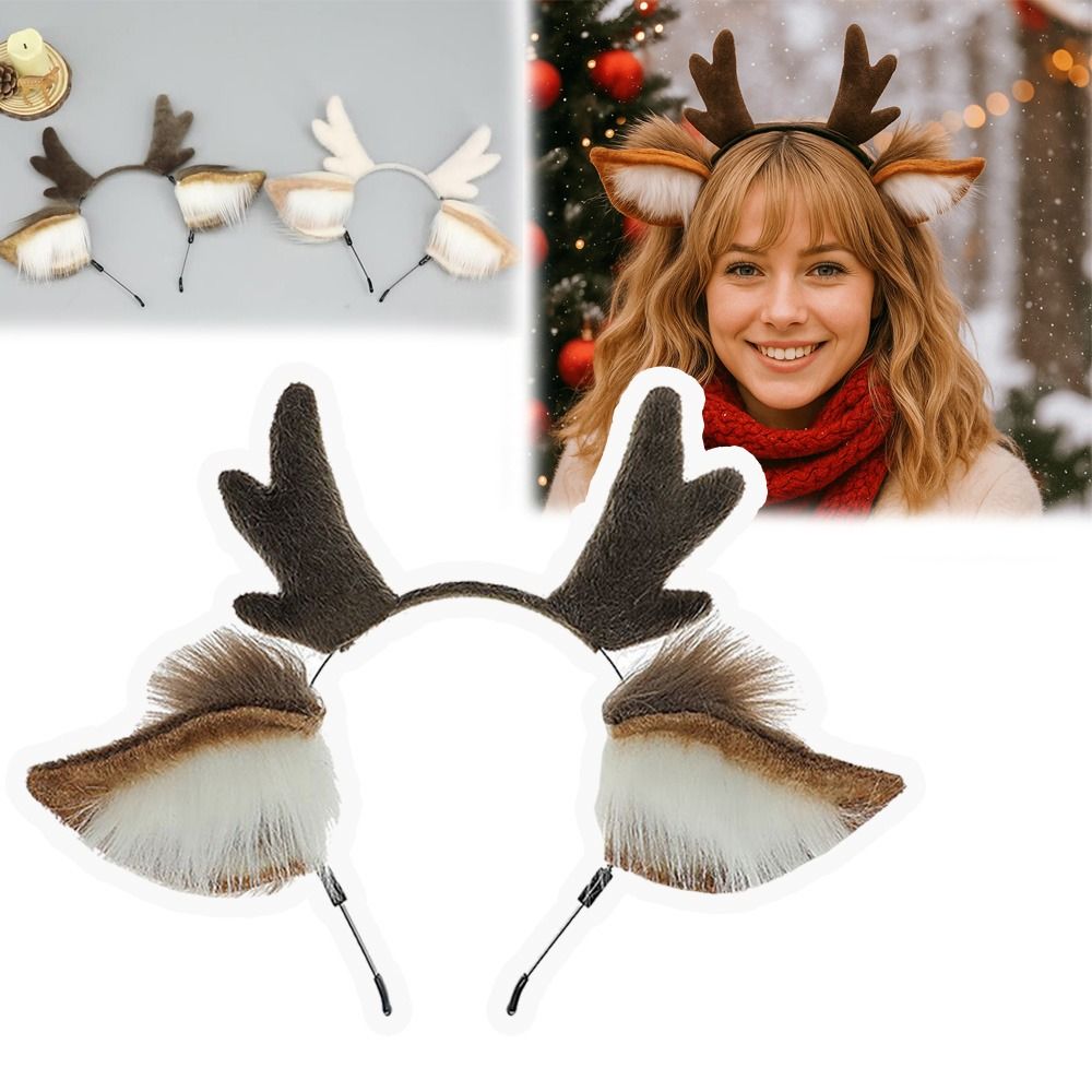 Reindeer Antlers Headband - Orecchie di cervo Corna di renna