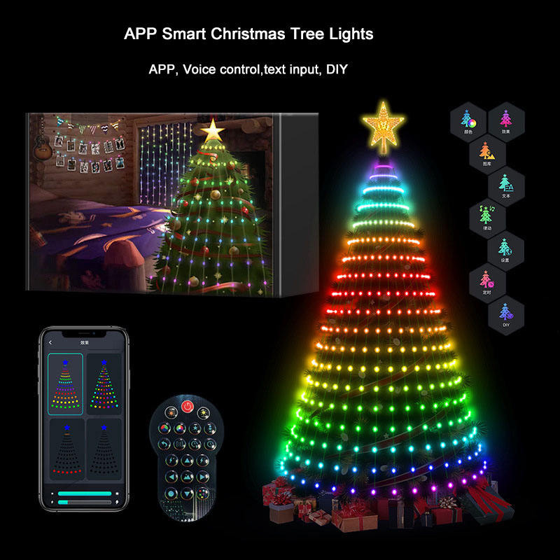 Star Tree Topper - 7FT 400LED Luci intelligenti per albero