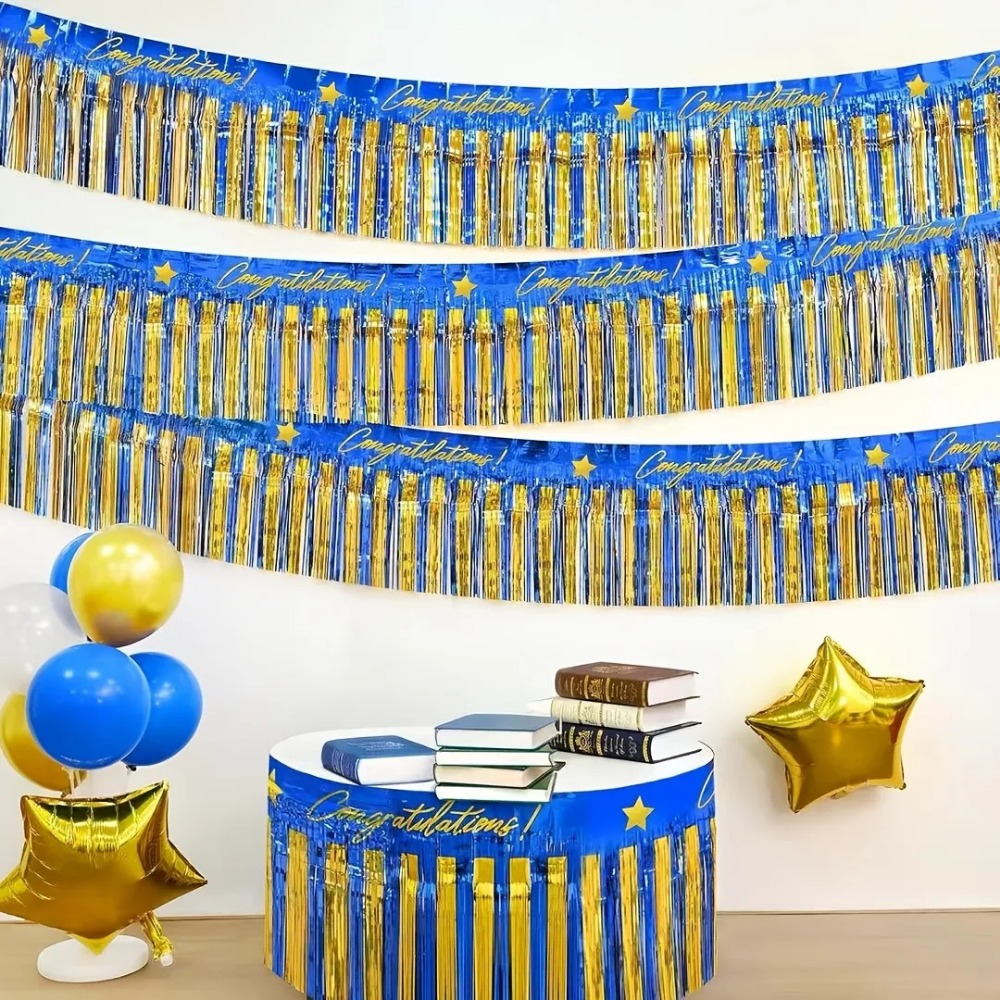 Tinsel Garland Decoration - Set di 3 Ghirlande con Frange