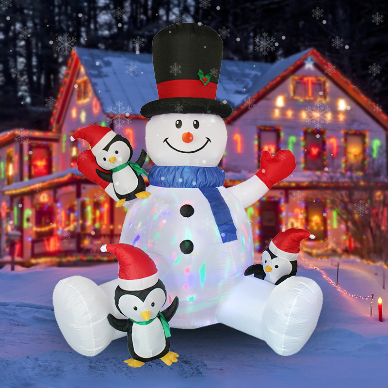 Christmas Lights Outdoor - Pupazzo di neve gonfiabile di Natale