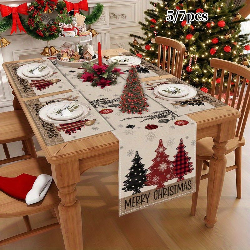 Set di Tovagliette e Runner Na - Christmas Table Runner recensione e prezzo