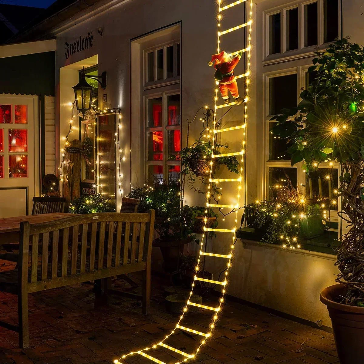 LED Ladder Light per babbo nat - Christmas Lights Outdoor recensione e prezzo