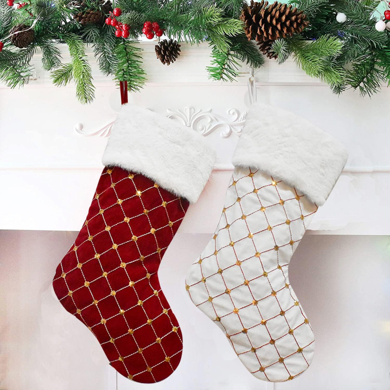 Calza natalizia morbida pellic - Christmas Stocking Hanging recensione e prezzo