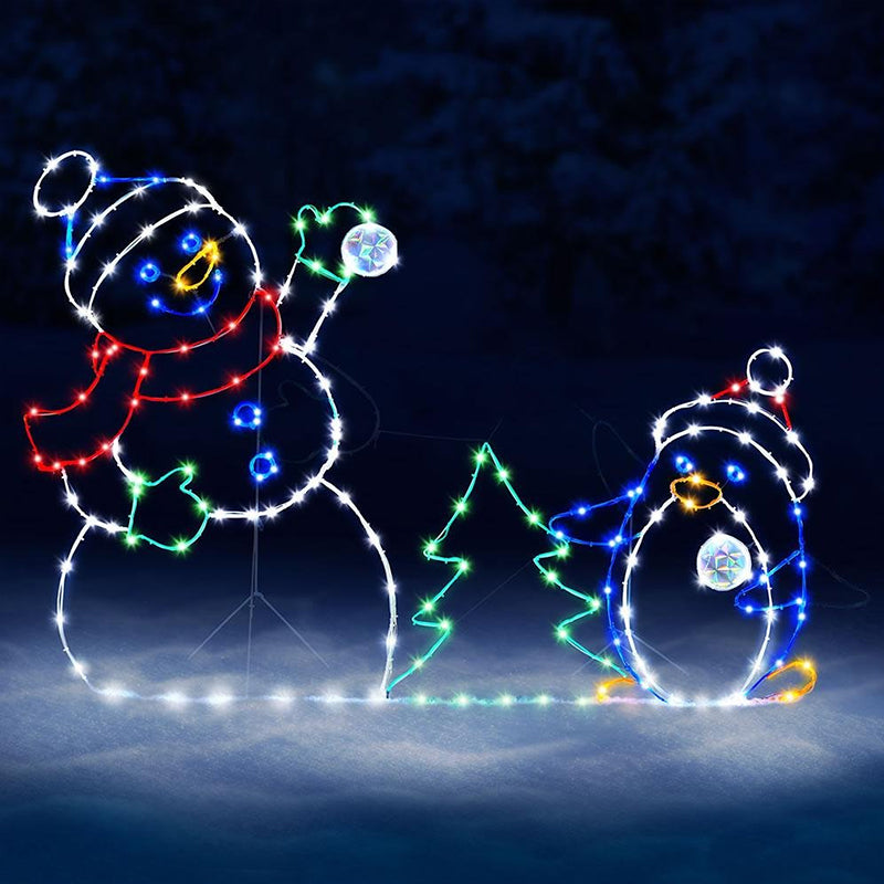 Ornamento animato con pupazzo  - Christmas Lights Outdoor recensione e prezzo
