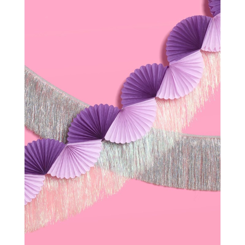 Viola Argento Carta per feste  - Tinsel Garland Decoration recensione e prezzo