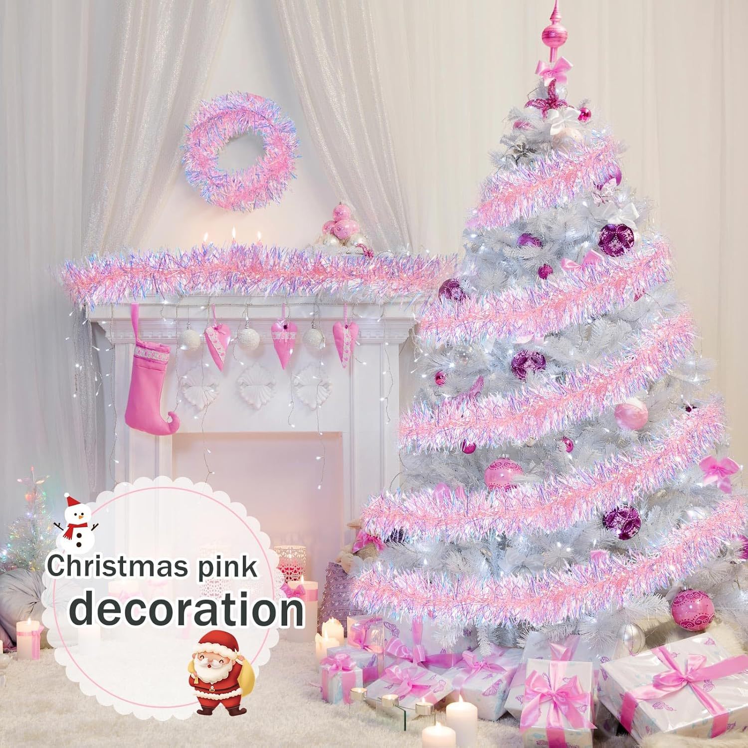 1-10 pezzi ghirlanda di orpell - Tinsel Garland Decoration recensione e prezzo