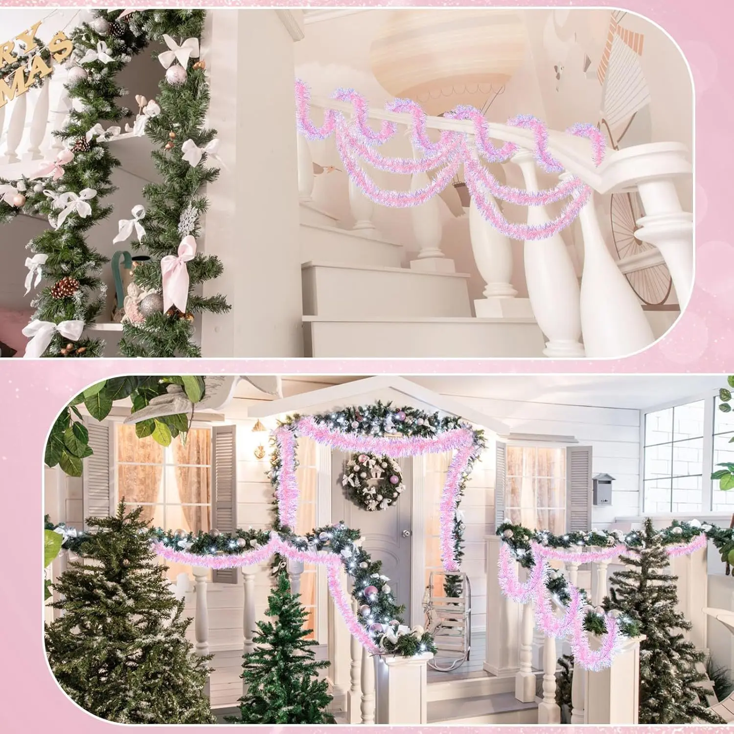 1-10 pezzi ghirlanda di orpell - Tinsel Garland Decoration recensione e prezzo