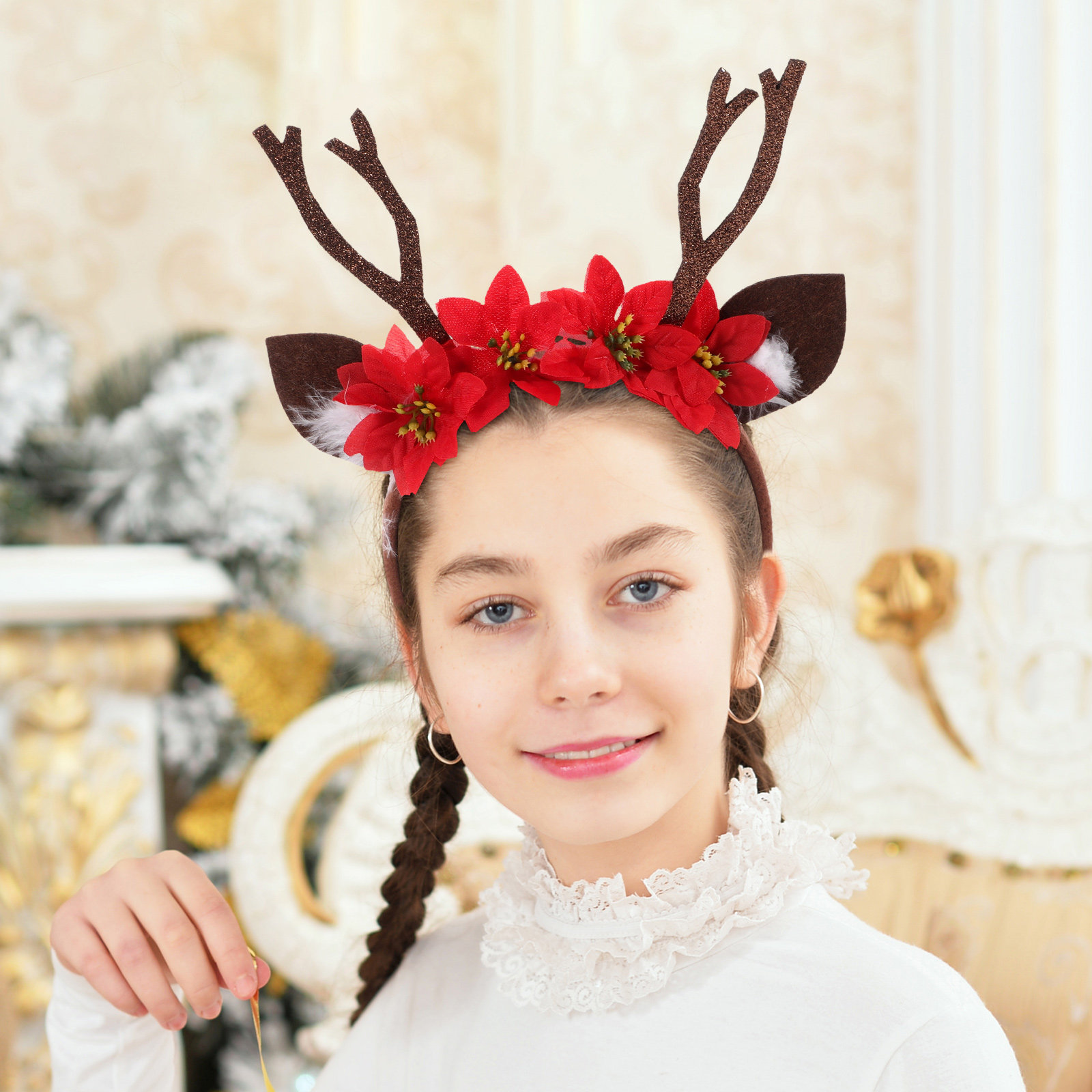 Cerchietto Natalizio con Corna - Reindeer Antlers Headband recensione e prezzo