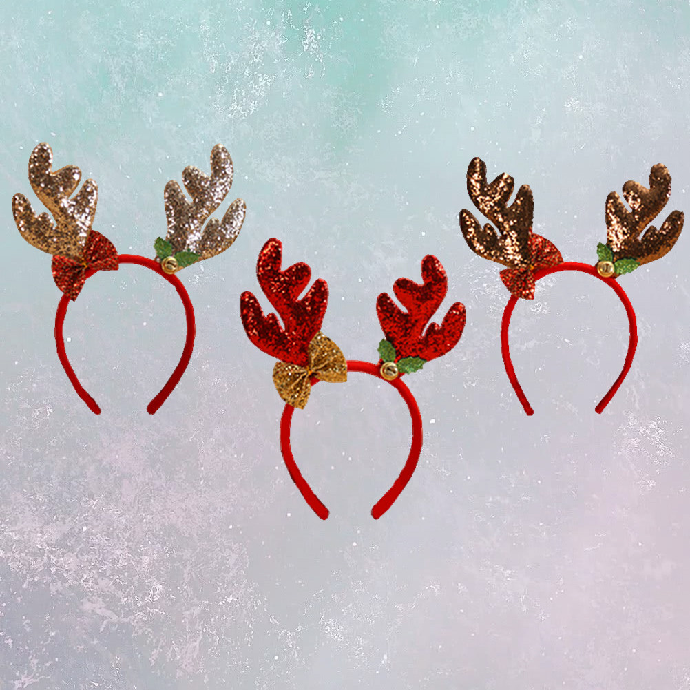 3 Pezzi Cerchietti Natalizi co - Reindeer Antlers Headband recensione e prezzo