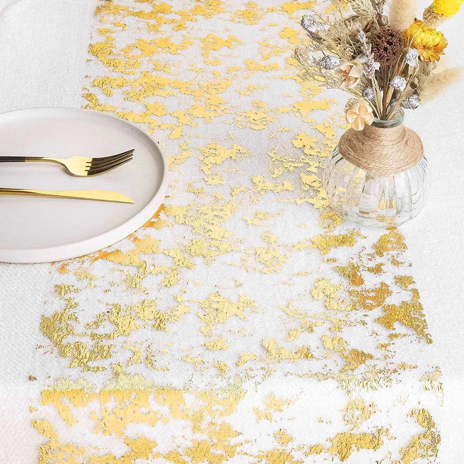 Sparkle Metallic Gold Thin run - Christmas Table Runner recensione e prezzo