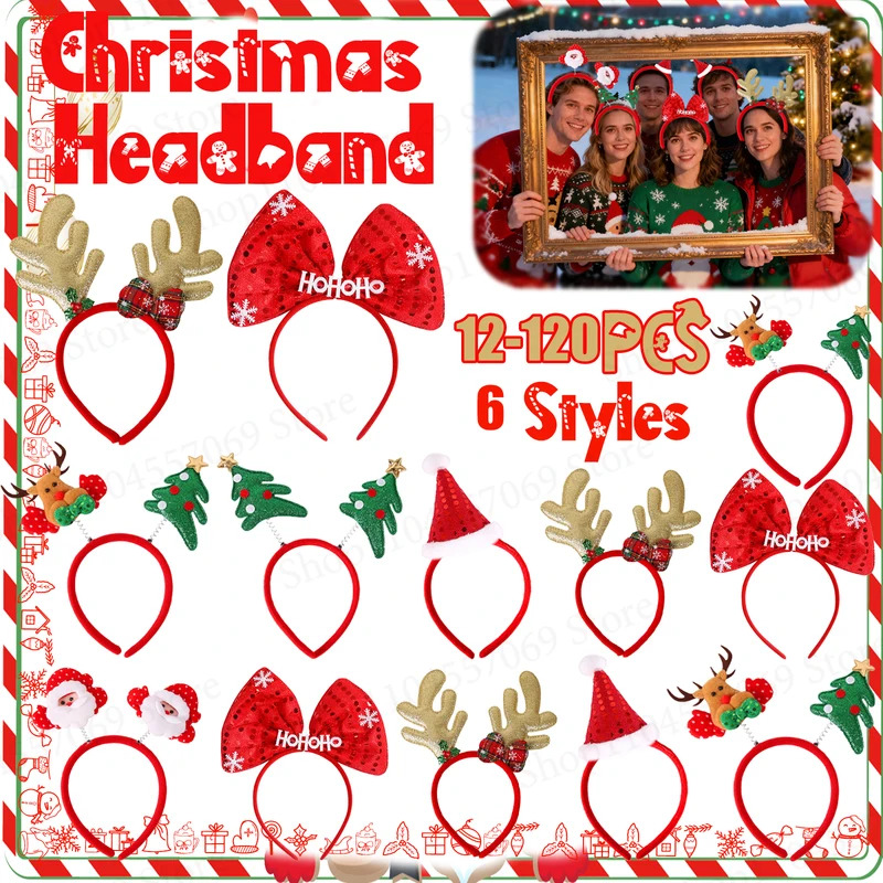 12-120 pezzi fascia natalizia  - Reindeer Antlers Headband recensione e prezzo