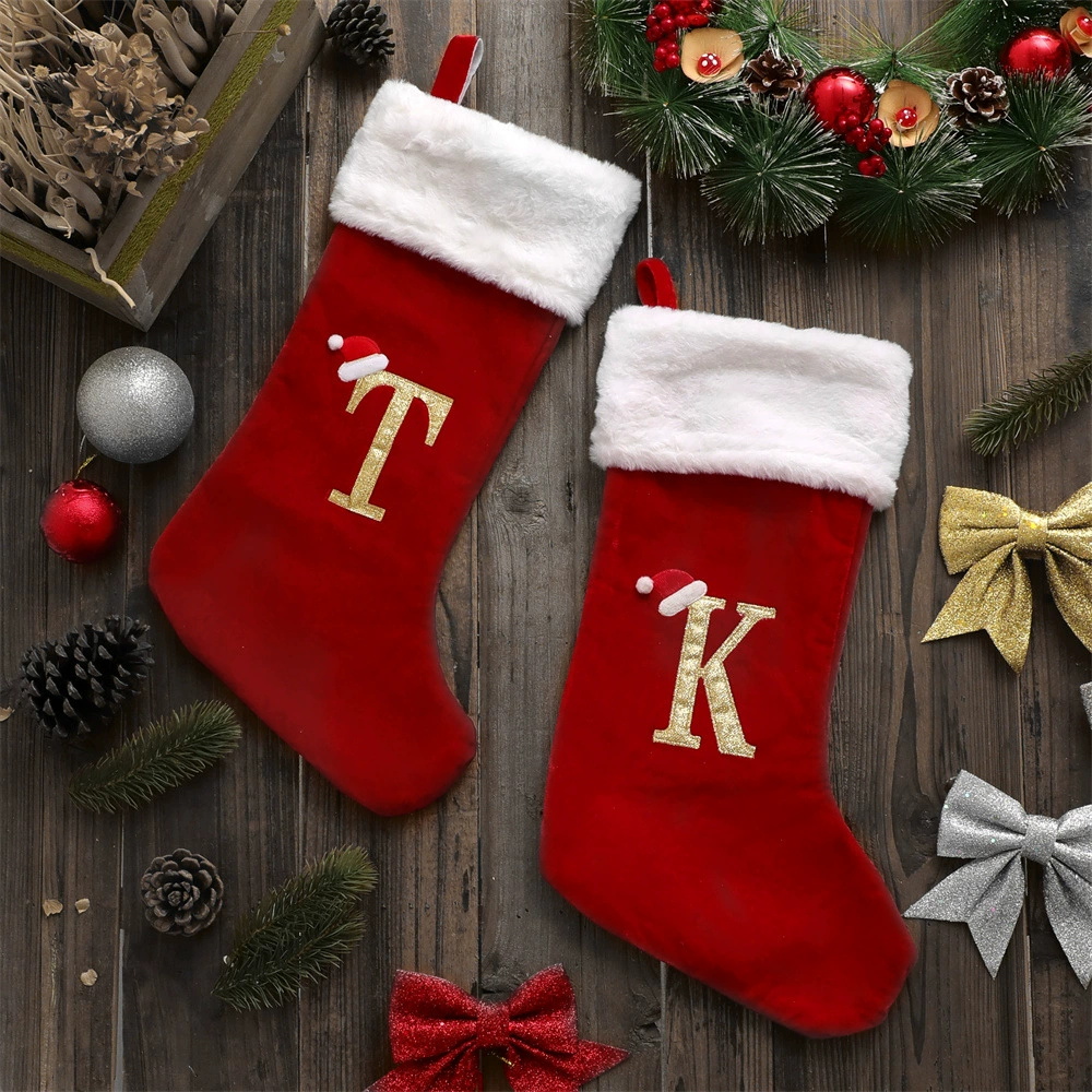 Nuovo alfabeto creativo calza  - Christmas Stocking Hanging recensione e prezzo
