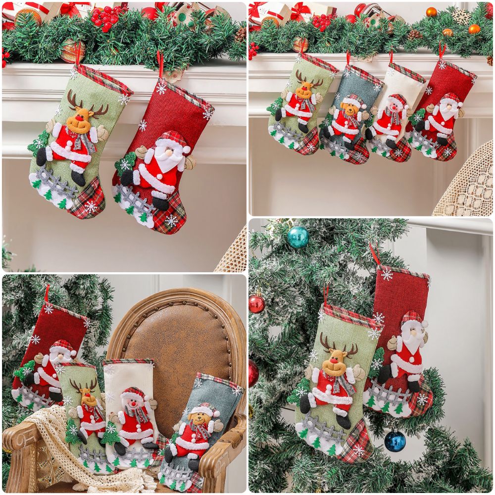 Calze di Natale Multicolore co - Christmas Stocking Hanging recensione e prezzo